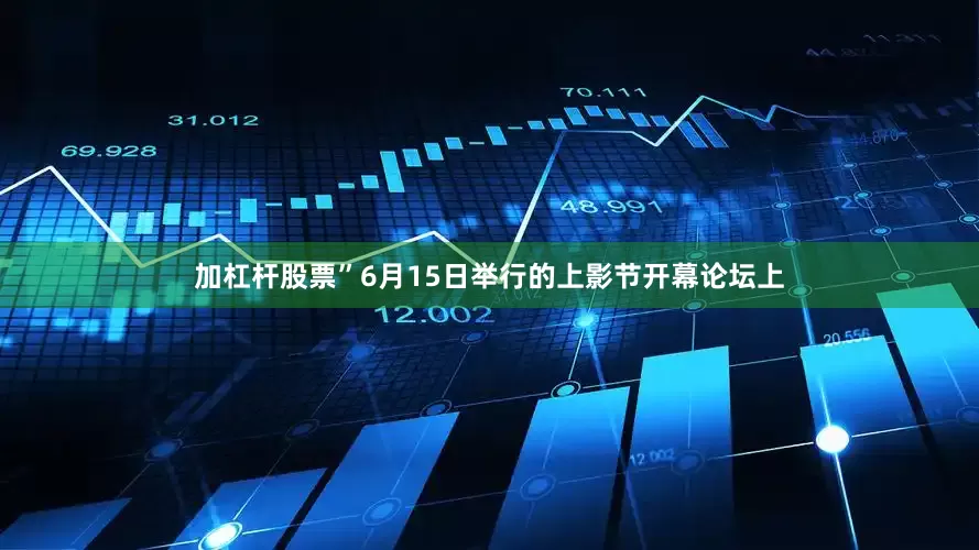加杠杆股票”6月15日举行的上影节开幕论坛上